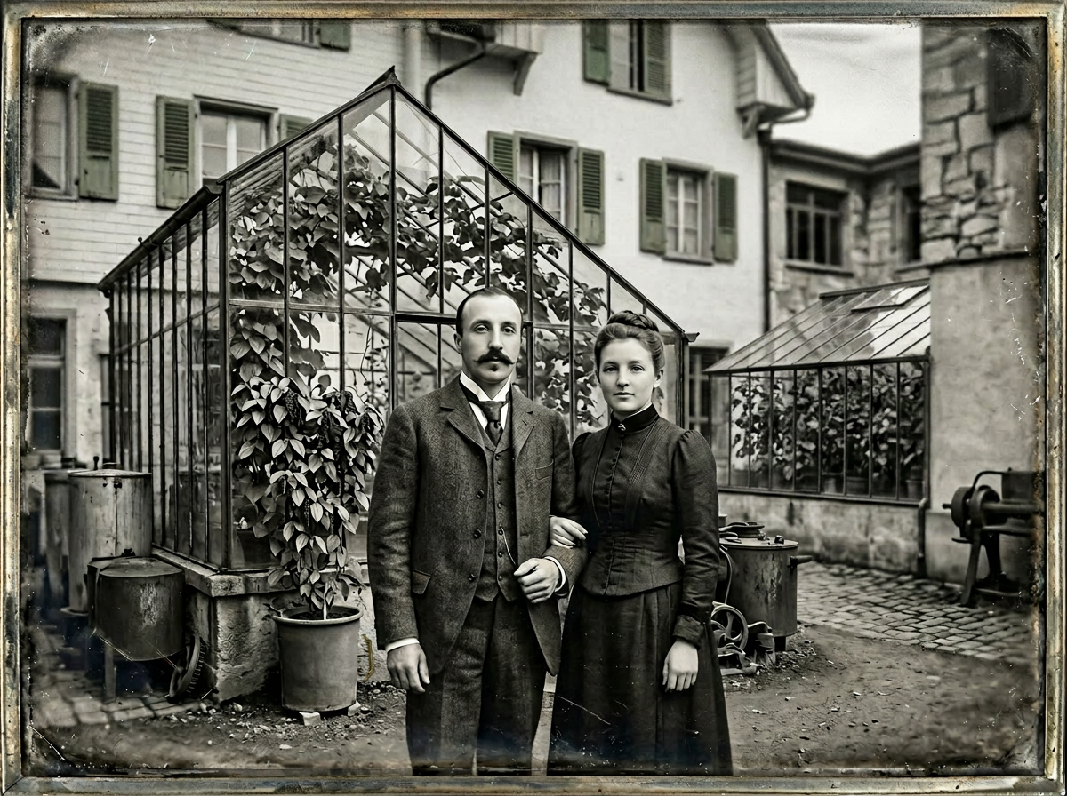 Le jardin de l'usine Estoppey-Addor